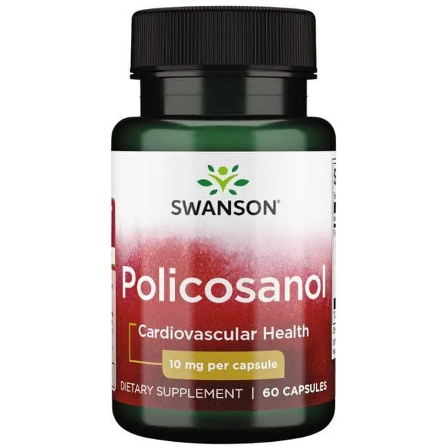 Policosanol - 10 mg - N60 - Polikozanolis - Swanson - Papildai