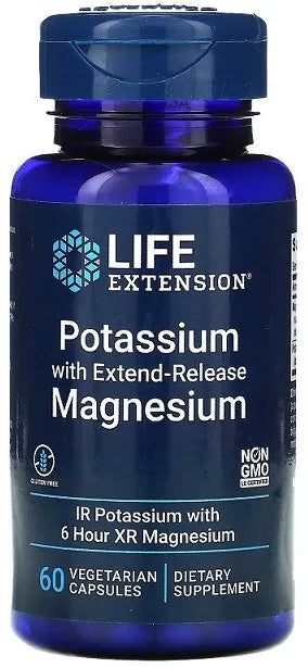 Potassium with Extend-Release Magnesium - 60 vcaps - Life Extension - Papildai