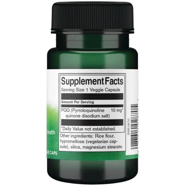 PQQ Pyrroloquinoline Quinone - 10 mg - N30 - Swanson - Papildai
