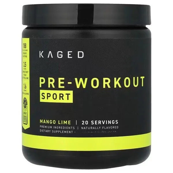 Pre-Workout Sport Mango Lime - 259g - Kaged Muscle - Sporto papildai