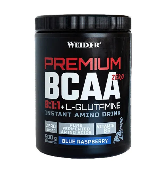 Premium BCAA Zero Blue Raspberry - 500g - Weider - Sporto papildai