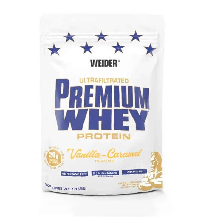 Premium Whey Vanilla Caramel - 500g - Weider - Sporto papildai
