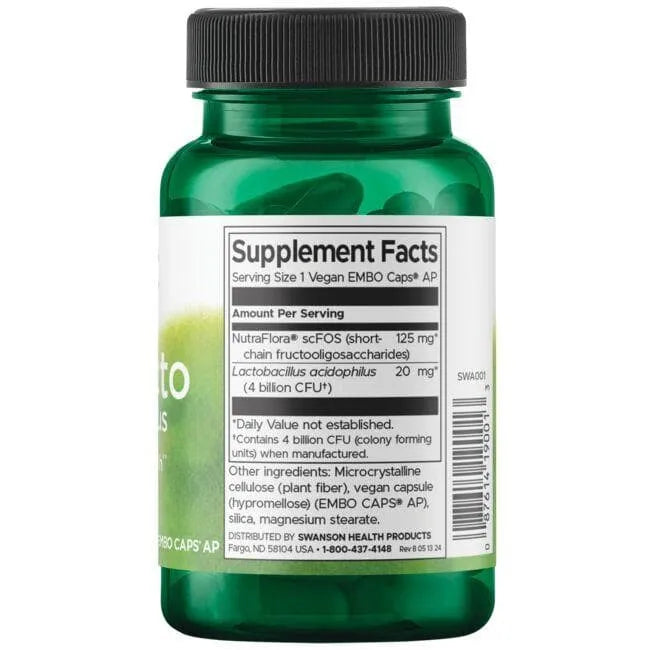 ProLacto Acidophilus - Probiotikai - 4 mlrd. - Swanson - Papildai