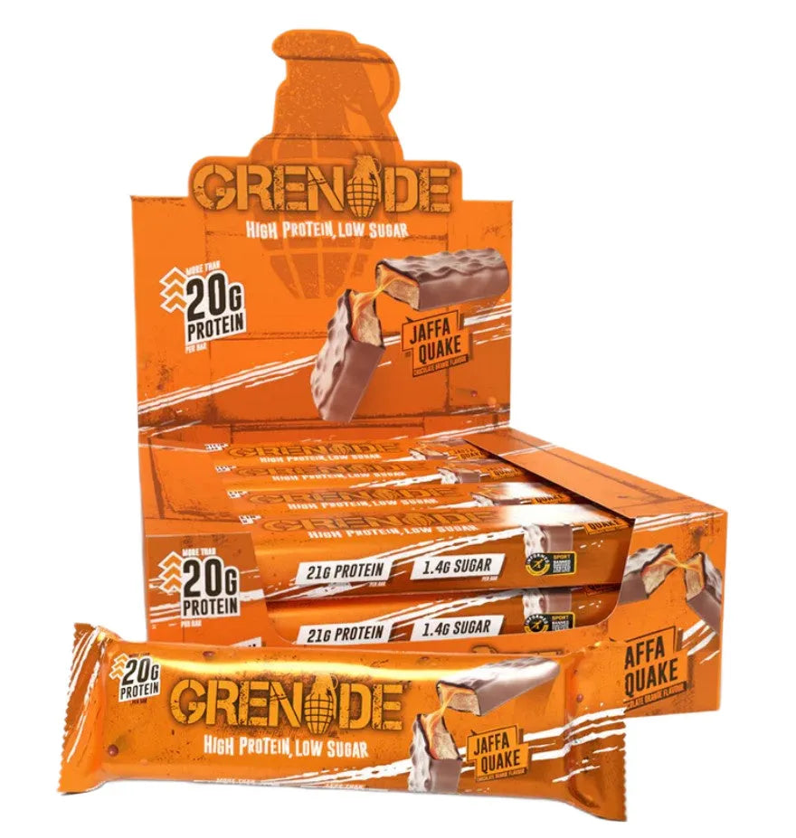 Protein Bars Jaffa Quake - 12 x 60g - Grenade - Maistas