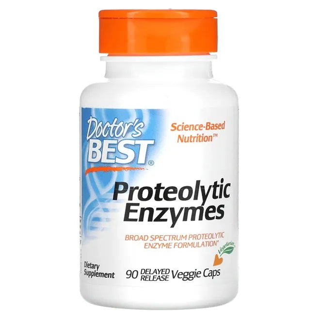Proteolytic Enzymes - 90 vcaps - Doctor’s Best - Papildai
