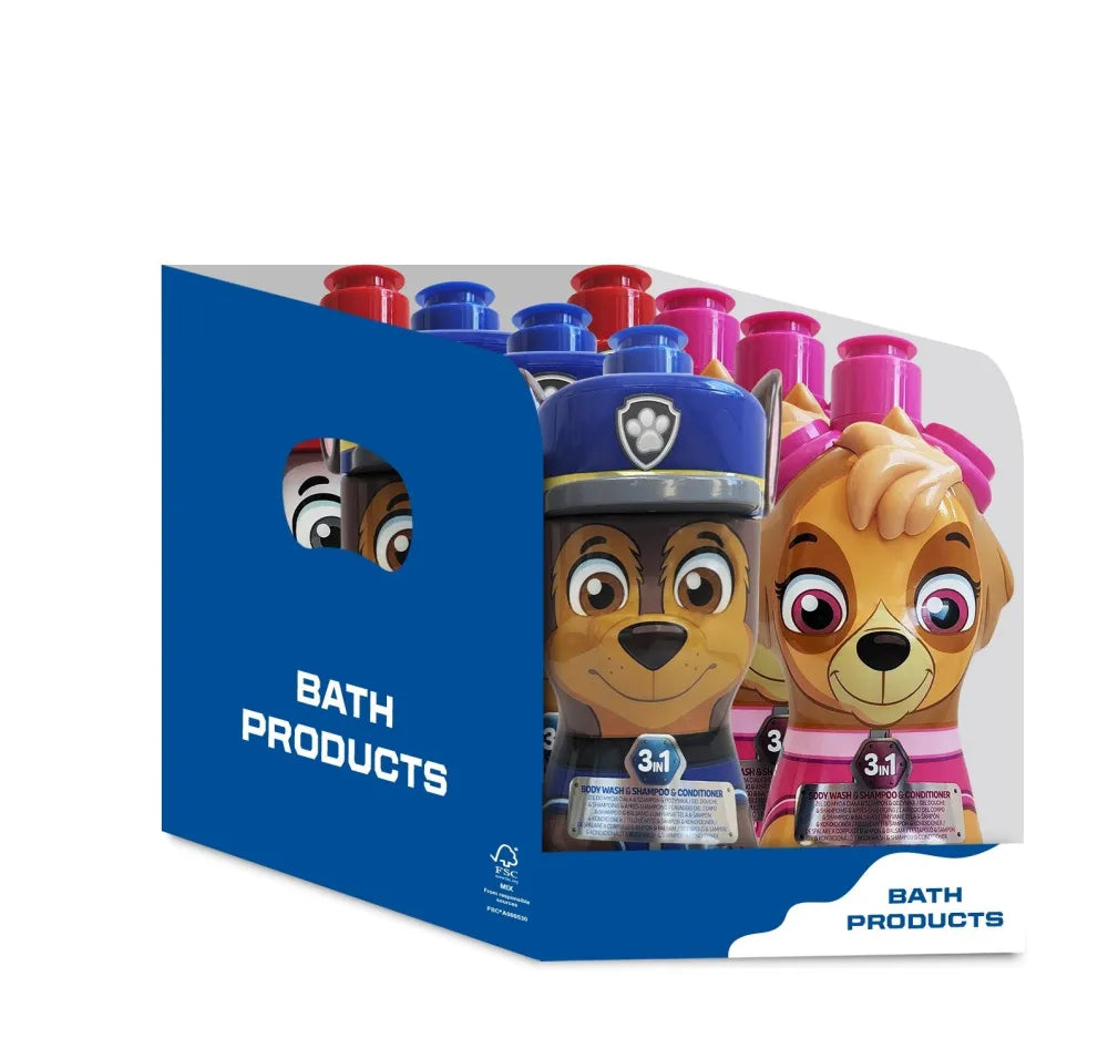 PSI PATROL KIT 3-in-1 shower gel and shampoo 400 ml 1 op. - 8 pcs. - mix - Vaikui ir mamai