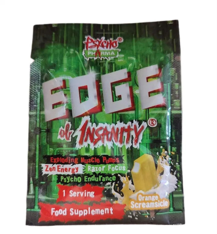 Psycho Pharma Edge of Insanity Orange Screamsicle - 12.8g (1 serving) - American Supps - Sporto papildai