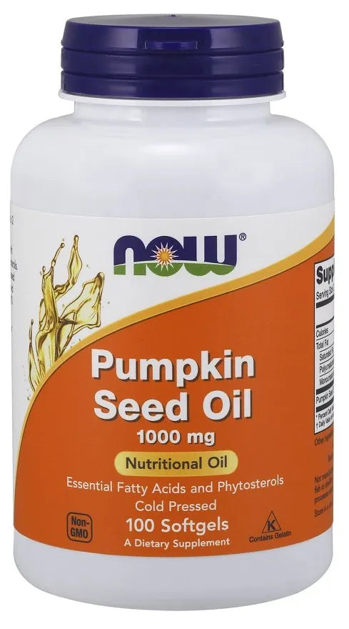 Pumpkin Seed Oil 1000mg - 100 softgels - NOW Foods - Papildai