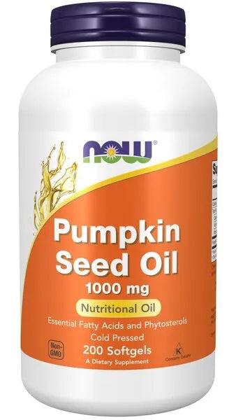 Pumpkin Seed Oil 1000mg - 200 softgels - NOW Foods - Papildai