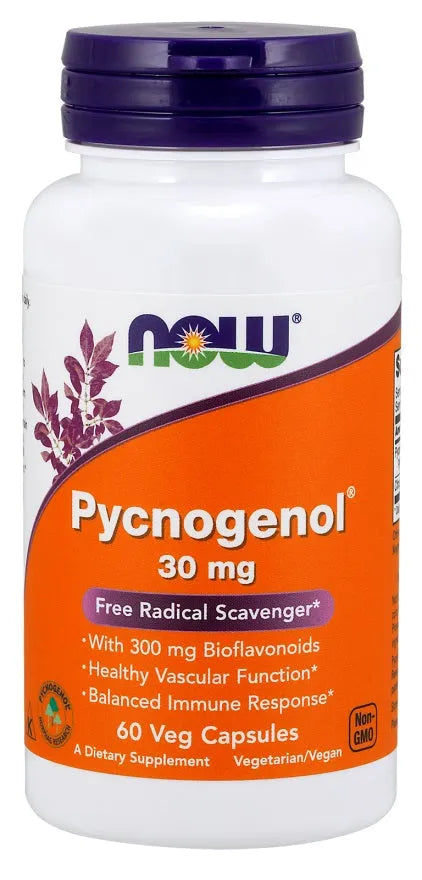 Pycnogenol 30mg - 60 vcaps - NOW Foods - Papildai