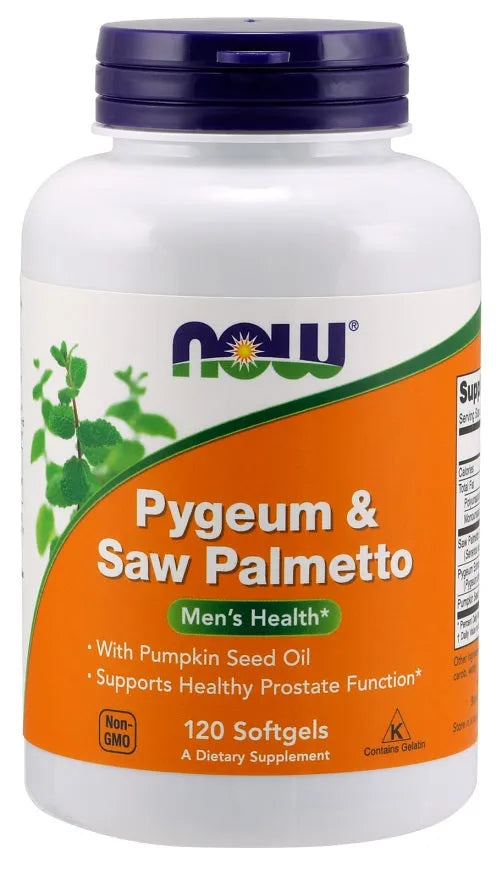 Pygeum & Saw Palmetto - 120 softgels - NOW Foods - Papildai
