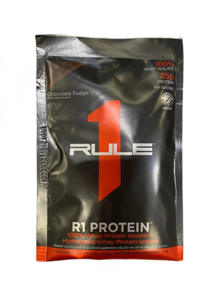 R1 Protein Chocolate Fudge - 32g (1 serving) - Rule One - Sporto papildai