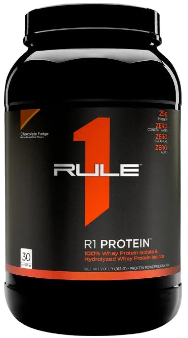 R1 Protein Chocolate Fudge - 912g - Rule One - Sporto papildai