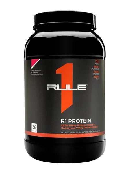 R1 Protein Strawberries & Creme - 1110g - Rule One - Sporto papildai
