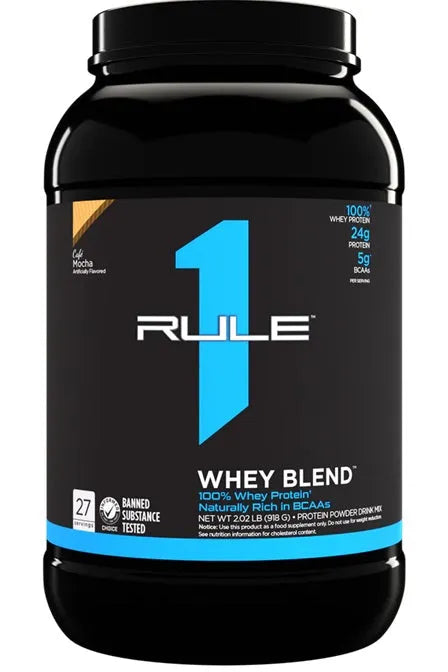 R1 Whey Blend Cafe Mocha - 918g - Rule One - Sporto papildai