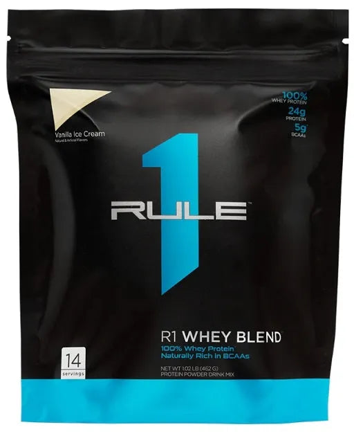 R1 Whey Blend Vanilla Ice Cream - 462g - Rule One - Sporto papildai