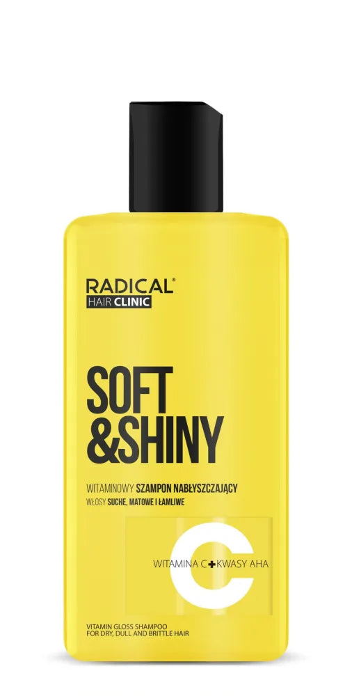 RADICAL HAIR CLINIC Soft & Shiny Vitamin Shine Shampoo for dry dull and brittle 300 ml - Kosmetika