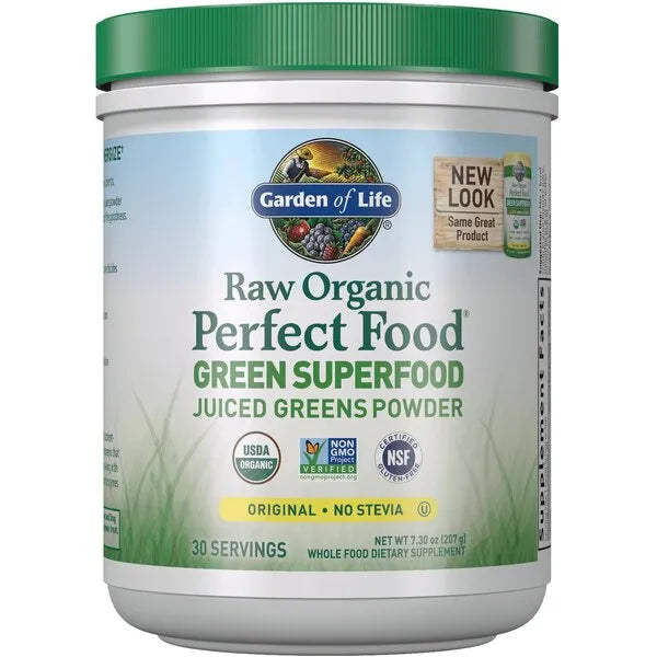 Raw Perfect Food Green Superfood Original - 207g - Garden of Life - Papildai