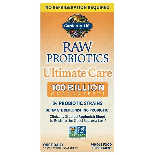 Raw Probiotics Ultimate Care - 30 vcaps - Garden of Life - Papildai