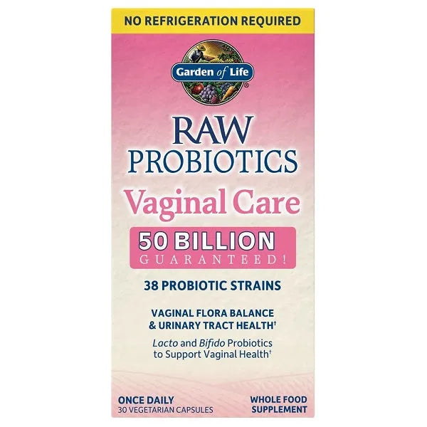 Raw Probiotics Vaginal Care (Shelf-Stable) - 30 vcaps - Garden of Life - Papildai