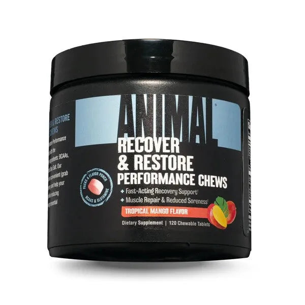 Recover & Restore Performance Chews Tropical Mango - 120 chewable tabs - Animal - Sporto papildai