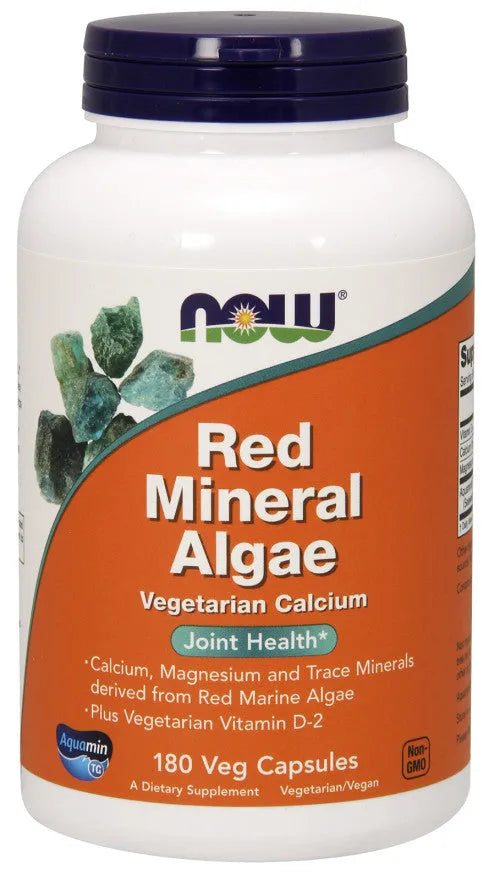 Red Mineral Algae - 180 vcaps - NOW Foods - Papildai