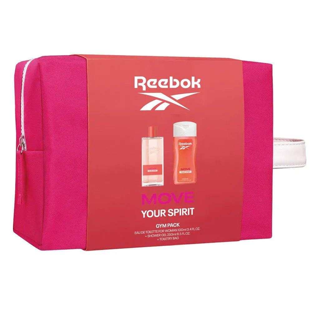 REEBOK Move Your Spirit Gift set - kosmetinė (eau de toilette 100ml + dušo gelis 250ml) - moterims - Kosmetika