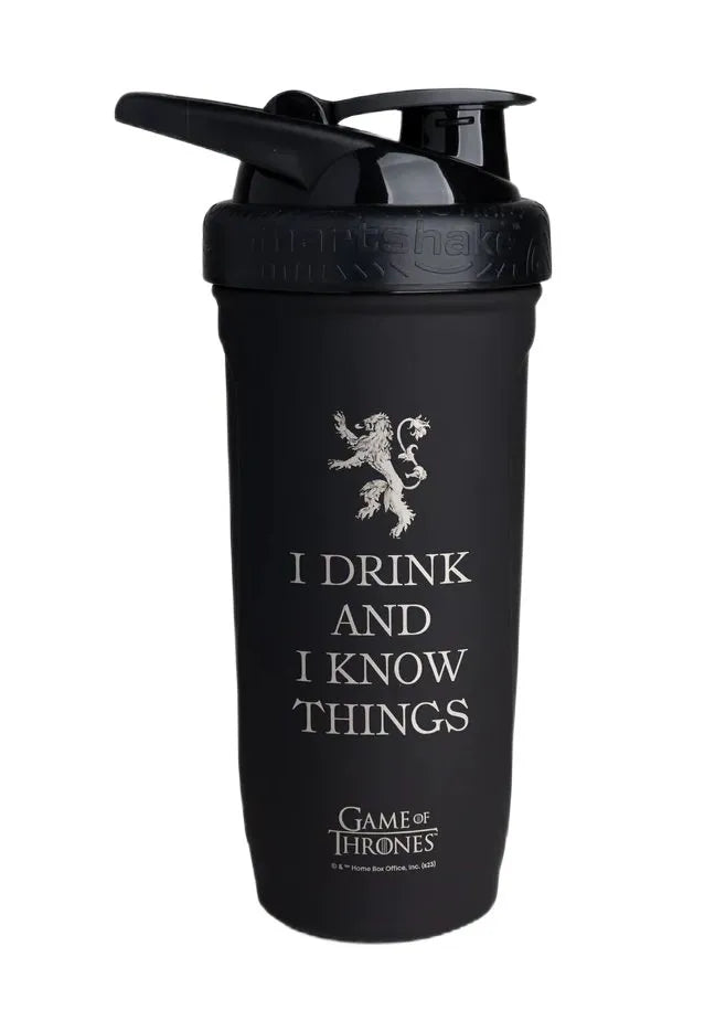 Reforce Stainless Steel - Game Of Thrones I Drink and Know Things - 900 ml - SmartShake - Sporto papildai