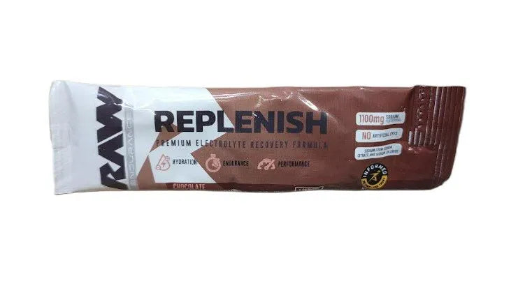 Replenish Chocolate - 13g (1 serving) - Raw Nutrition - Sporto papildai
