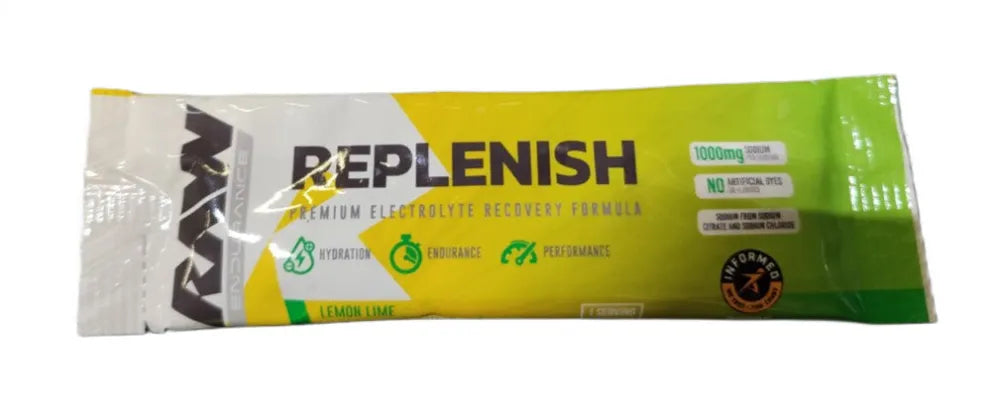 Replenish Lemon Lime - 13.5g (1 serving) - Raw Nutrition - Sporto papildai