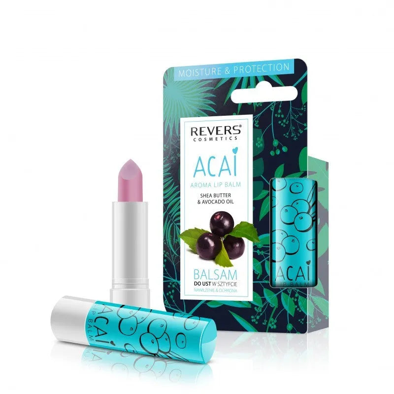 REVERS Lip balm stick drėkinimas ir apsauga - Acai 4g - Kosmetika