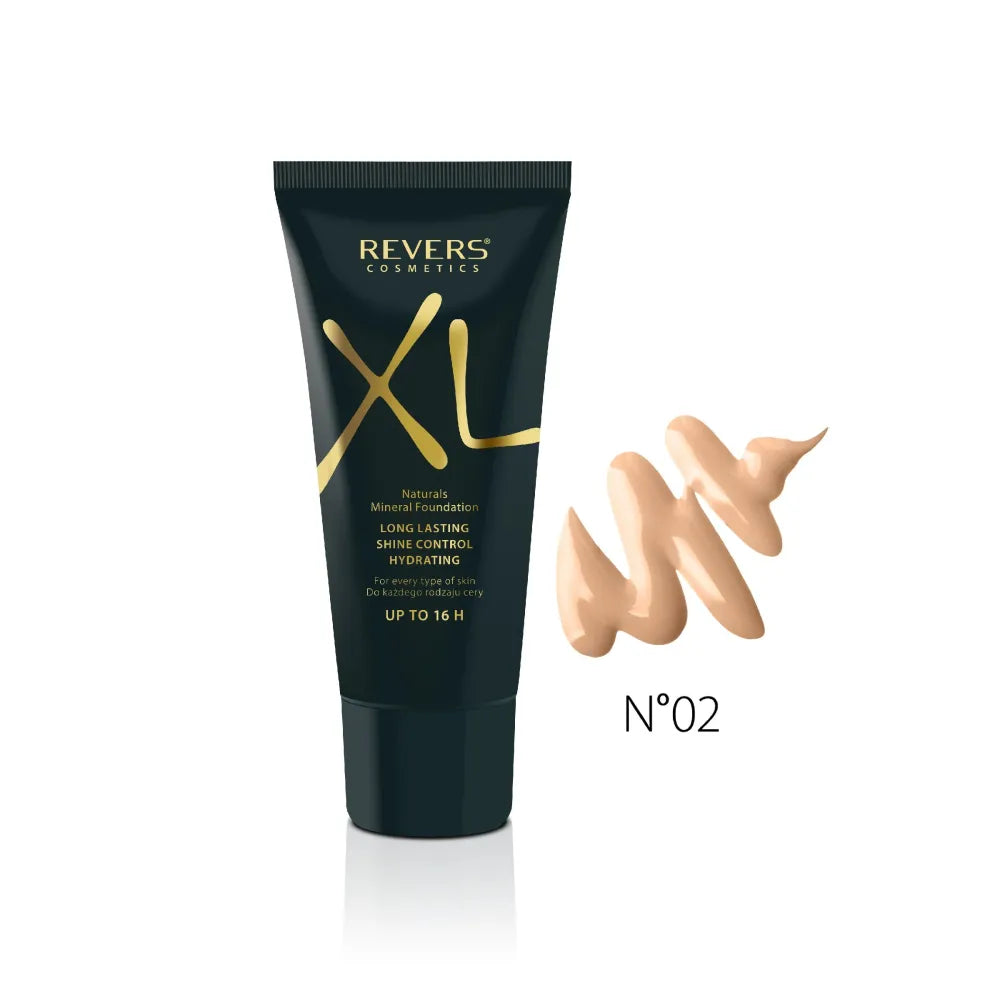 REVERS XL Natūralūs Mineralai makiažo pagrindas 02 Beige 30ml - Kosmetika