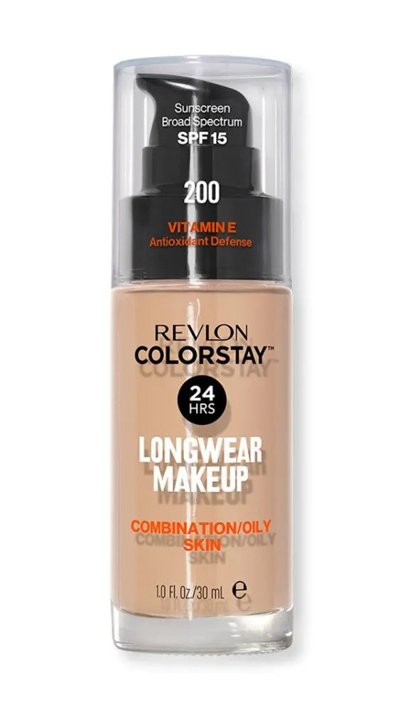 Revlon Colorstay 24H Longwear Foundation Mattifying Concealer Nr. 200 Nude - mišriai ir riebiai odai 30ml - Kosmetika