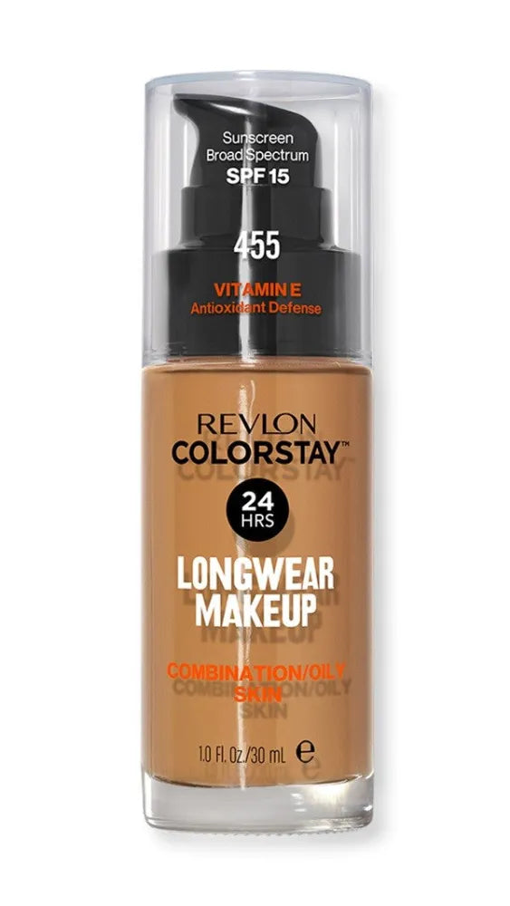 Revlon Colorstay 24H Longwear Foundation Mattifying Concealer Nr. 455 Medaus Beigė - mišriai ir riebiai odai 30ml