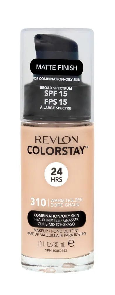 REVLON COLORSTAY FOUNDATION Fondas veidui riebiai/mišriai odai 310 Pompa - Kosmetika
