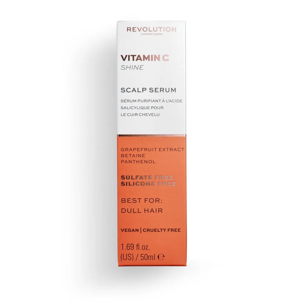 Revolution Haircare Vitamin C blizgantis serumas nuobodžiams plaukams ir pavargusiai galvos odai 50ml - Kosmetika