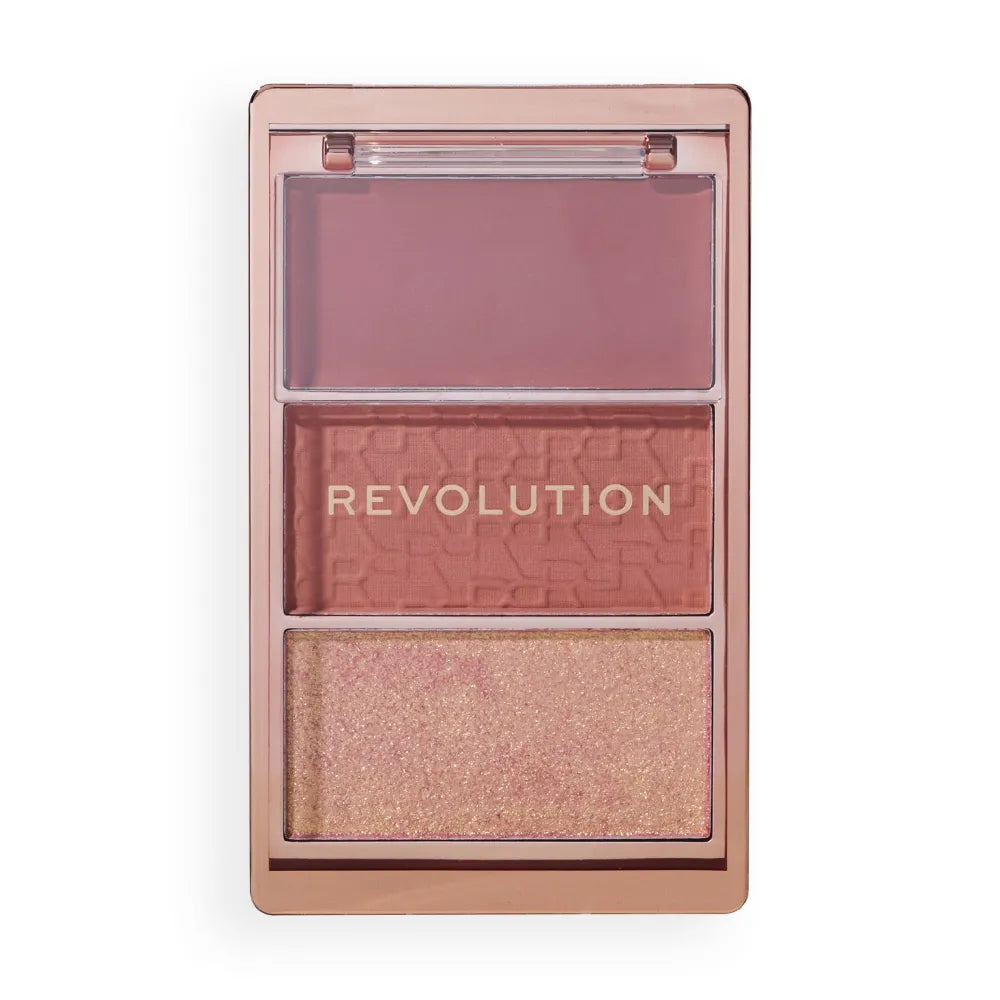REVOLUTION Icon Aura Points Rose blush palette - Kosmetika