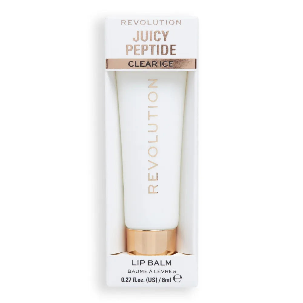 REVOLUTION Juicy Peptide Lūpų Blizgesys Skaidrus Ledas 8 ml - Kosmetika
