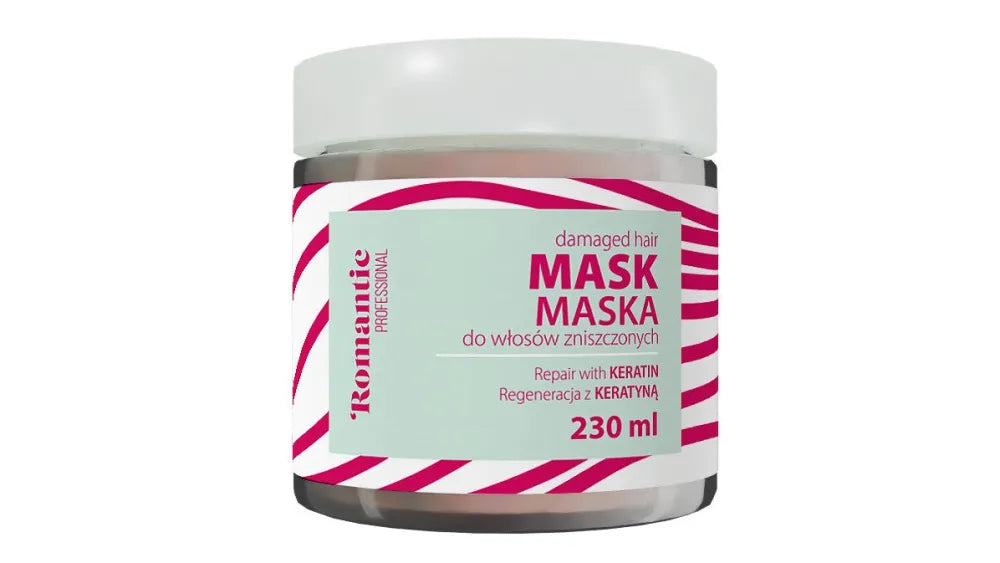 ROMANTIC Professional plaukų kaukė - Keratinas 230 ml - Kosmetika