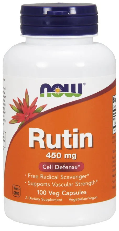 Rutin 450mg - 100 vcaps - NOW Foods - Papildai