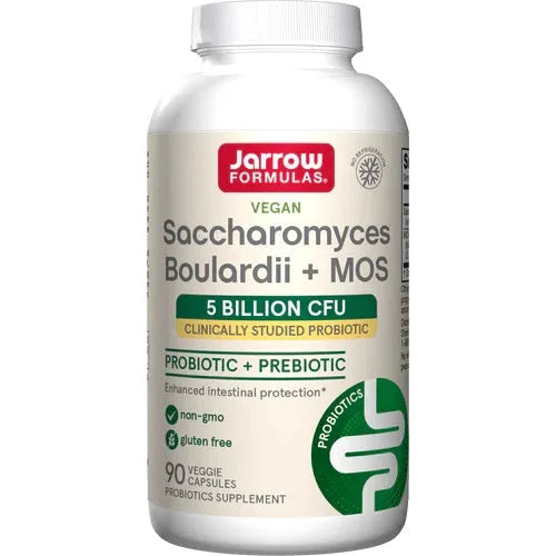 Saccharomyces Boulardii + MOS - 90 vcaps - Jarrow Formulas - Papildai