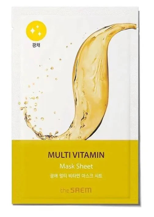 SAEM BIO SOLUTION apšviečianti lapų kaukė Multi V. - Kosmetika