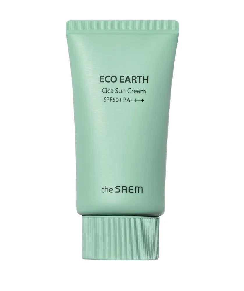 SAEM Eco Earth Cica Sun Cream Apsauginis kremas nuo saulės SPF 50+ - Kosmetika