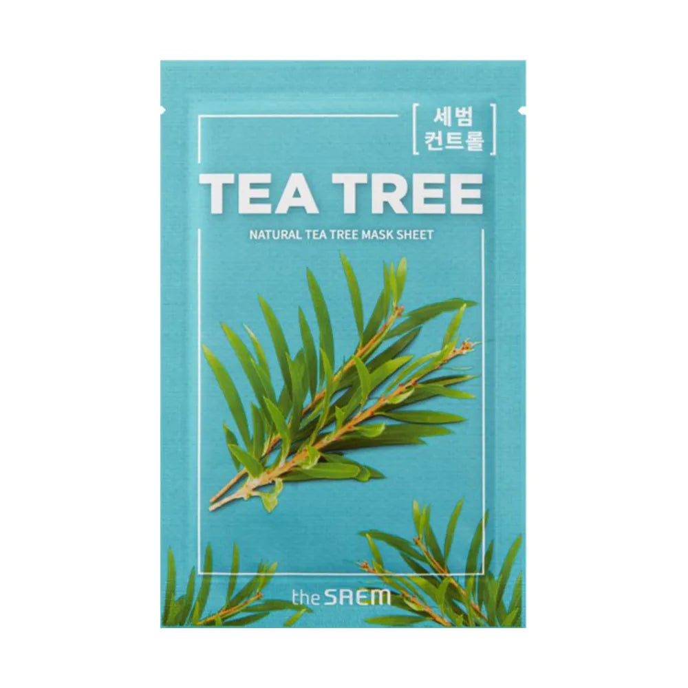 SAEM Natural Mask Sheet Tea Tree audinio kaukė 21ml - Kosmetika