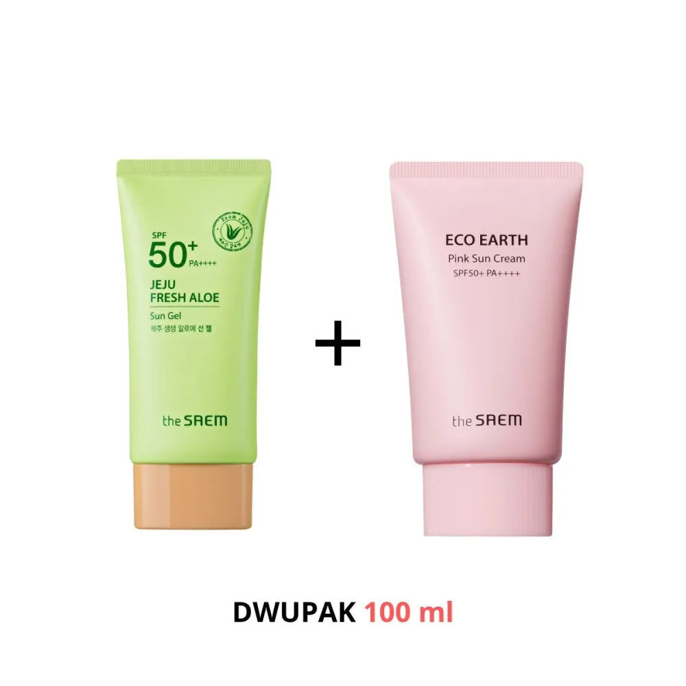 SAEM Package SPF50+ - JEJU SUN GEL + ECO PINK - Kosmetika