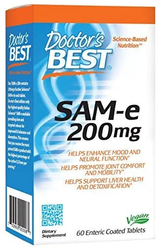 SAM-e 200mg - 60 tablets - Doctor’s Best - Papildai