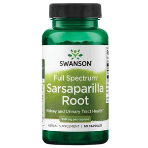 Sarsaparilla Root - Sarsaparilio šaknis - 450 mg - N60 - Swanson - Papildai