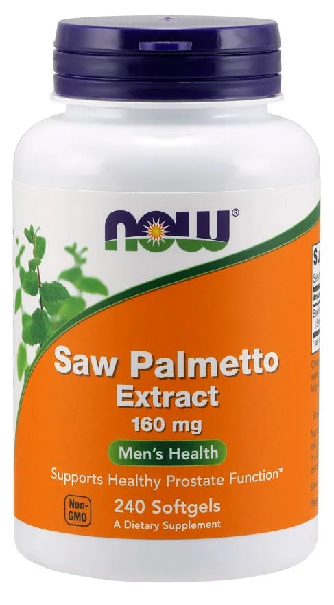 Saw Palmetto Extract 160mg - 240 softgels - NOW Foods - Papildai