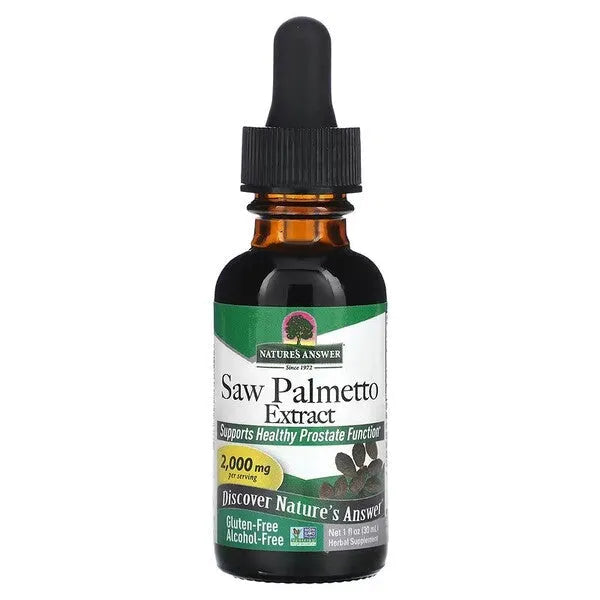 Saw Palmetto Extract 2000mg - 30 ml - Nature’s Answer - Papildai