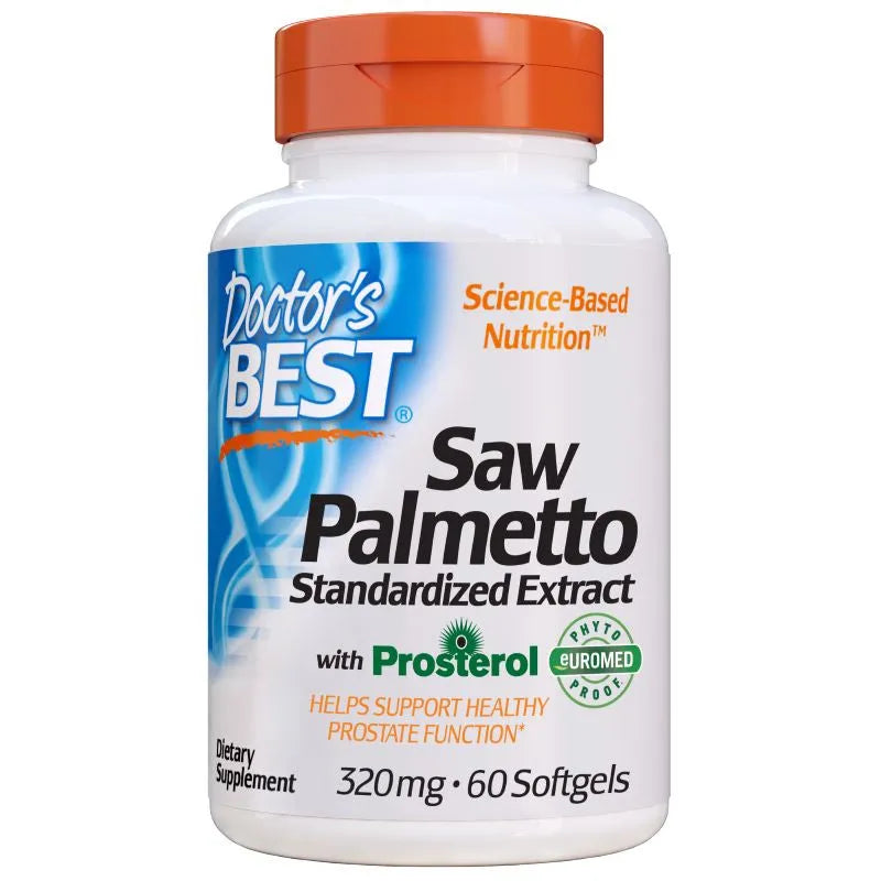 Saw Palmetto Standardized Extract with Prosterol 320mg - 60 softgels - Doctor’s Best - Papildai